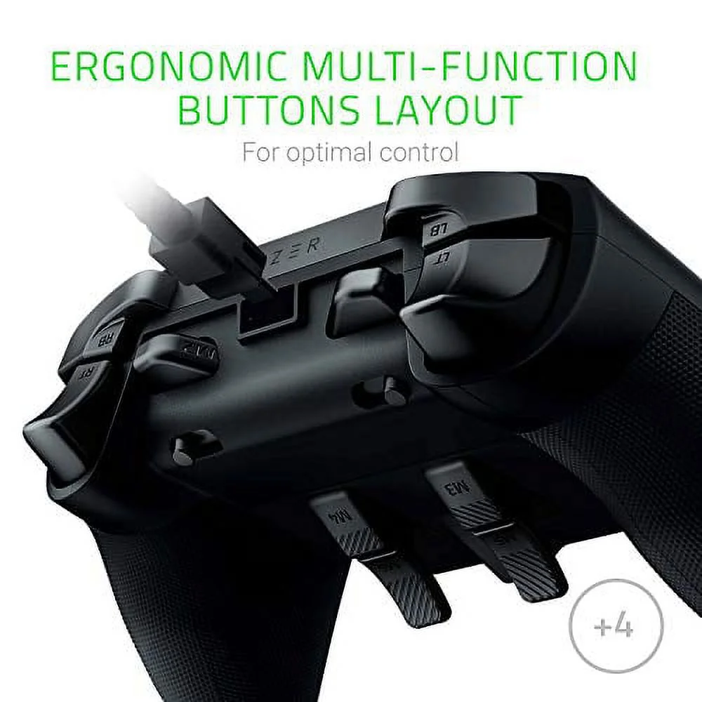 Razer Wolverine Ultimate Officially Licensed Xbox One Controller: 6 Remappable Buttons and Triggers - Interchangeable Thumbsticks and D-Pad - For PC