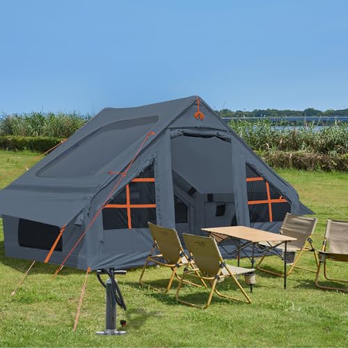SHANQUAN Inflatable Tent with Pump,4-6 Person Instant Glamping Camping Tents House