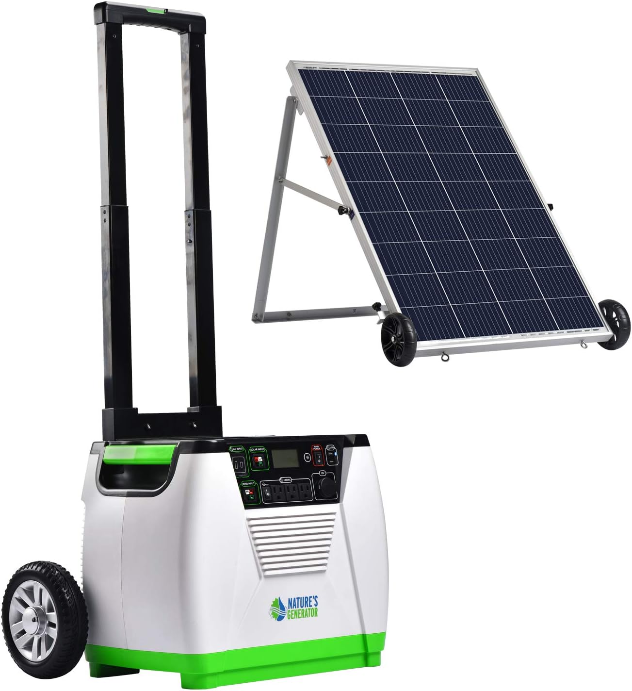 Nature's Generator Gold System 1800W Solar & Wind Powered Pure Sine Wave Off-Grid Generator + 100W Solar Panel, w/Infinite Expandability