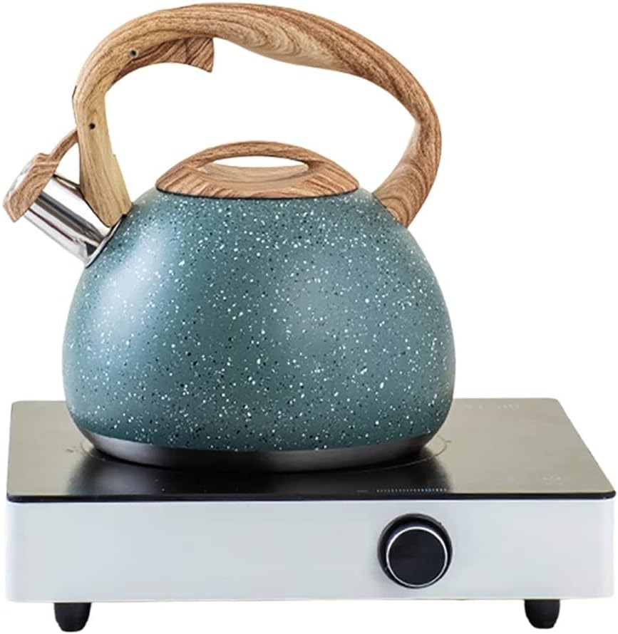 Stainless Steel Whistling Tea Kettle Stovetops Food Grade Teapot With Heat-proof Handle For Gas Induction