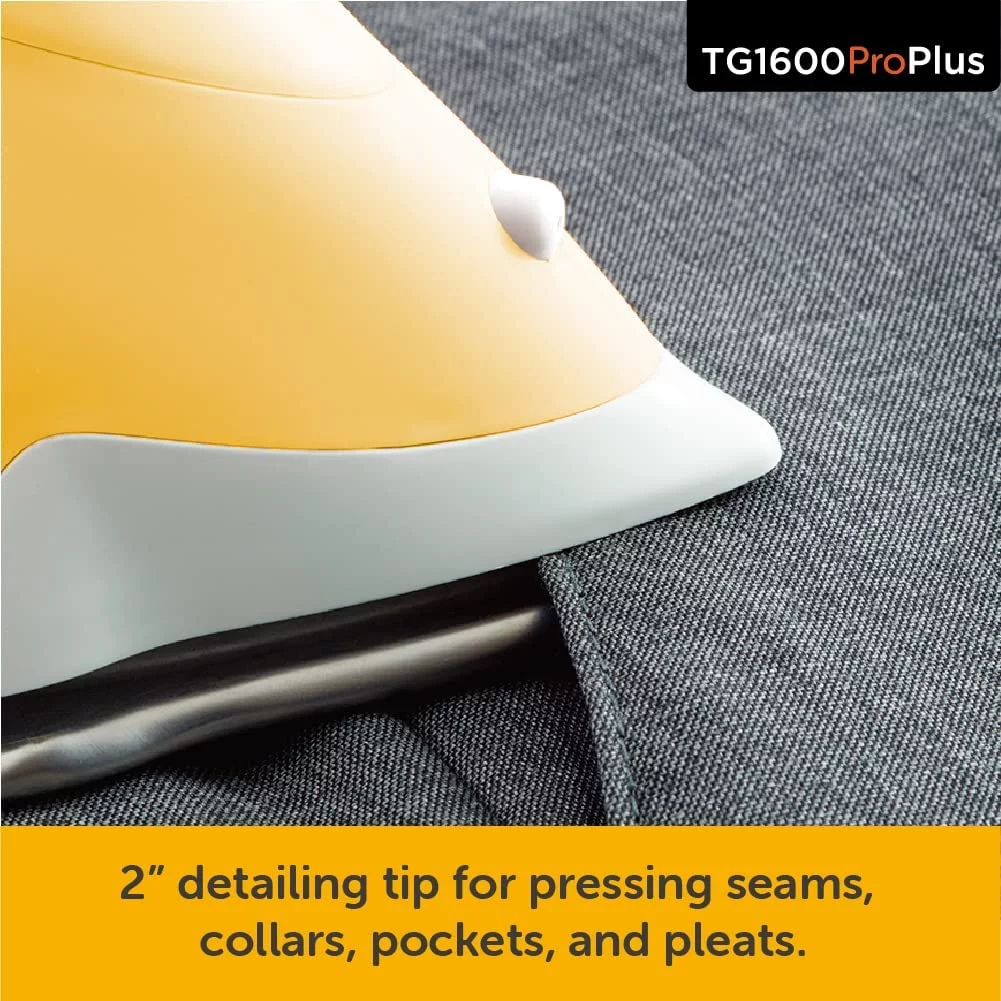 Oliso TG1600 Pro Plus 1800 Watt Smart Iron with Auto Lift Sewing Crafting Ironing Steam Iron, Yellow