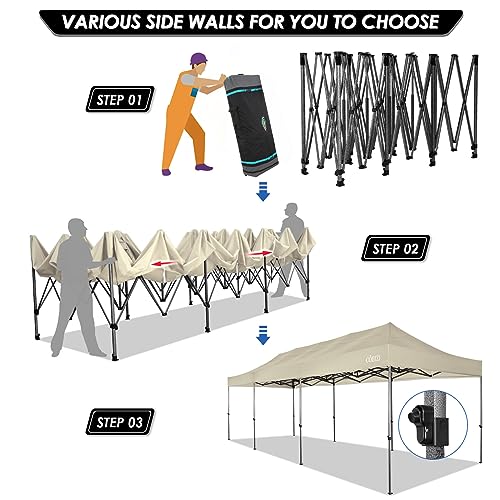 COBIZI 13x26 Pop Up Tent 13x26 Canopy with Sidewalls Heavy Duty Canopy Party Tent for Parties