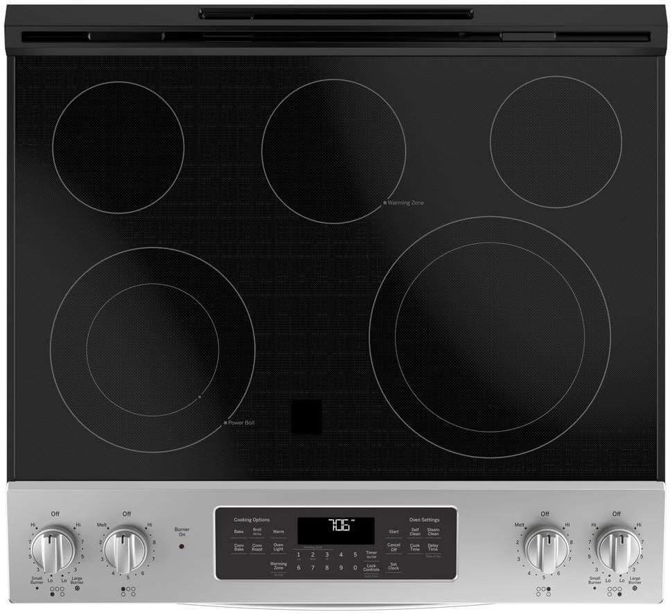 GE® 30" Slide-In Electric Convection Range with No Preheat Air Fry