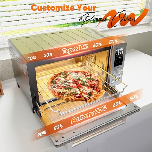 Nuwave Bravo Pro Smart 21QT Toaster Oven Air Fryer Combo, Convection Oven Countertop, 10 functions all in 1, with even & quick crisp technology