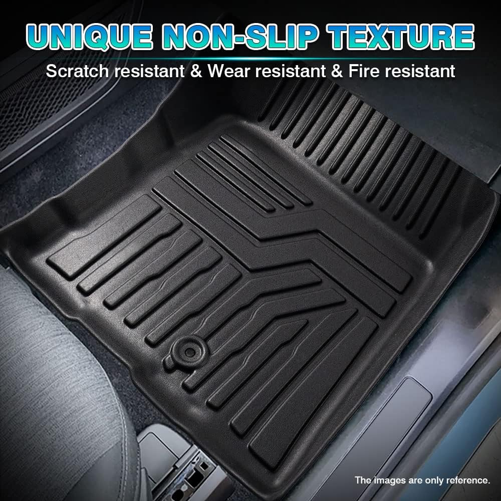 T TGBROS Custom Fit for Car Floor Mats Ford Mustang Mach E 2021 2022 Mach-E (NOT for Ford Mustang) All-Weather Floor Mat Liners Front & Rear Row Full