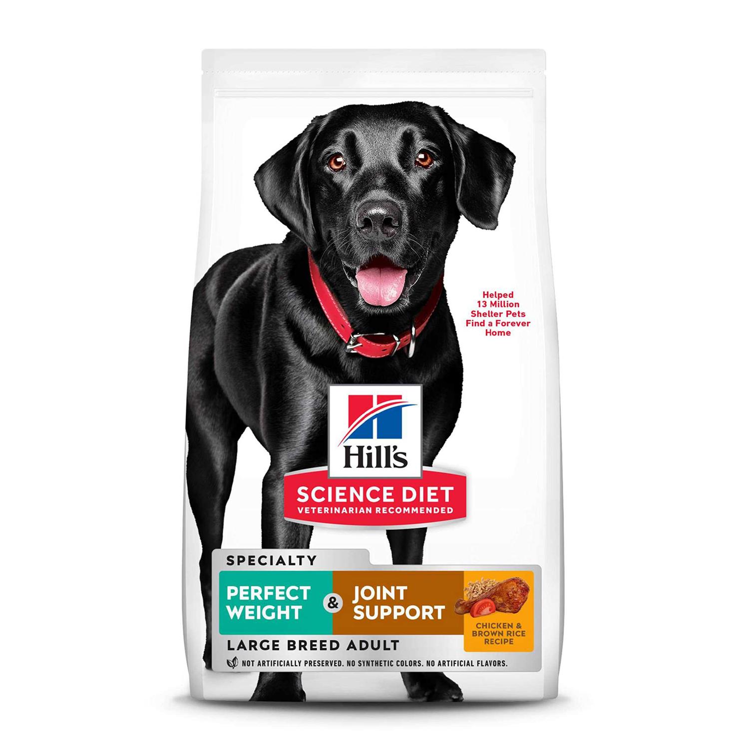 Hill's Science Diet Adult Perfect Weight &amp; Joint Support Large Breed Chicken Dry Dog Food - Pet Supplies online store