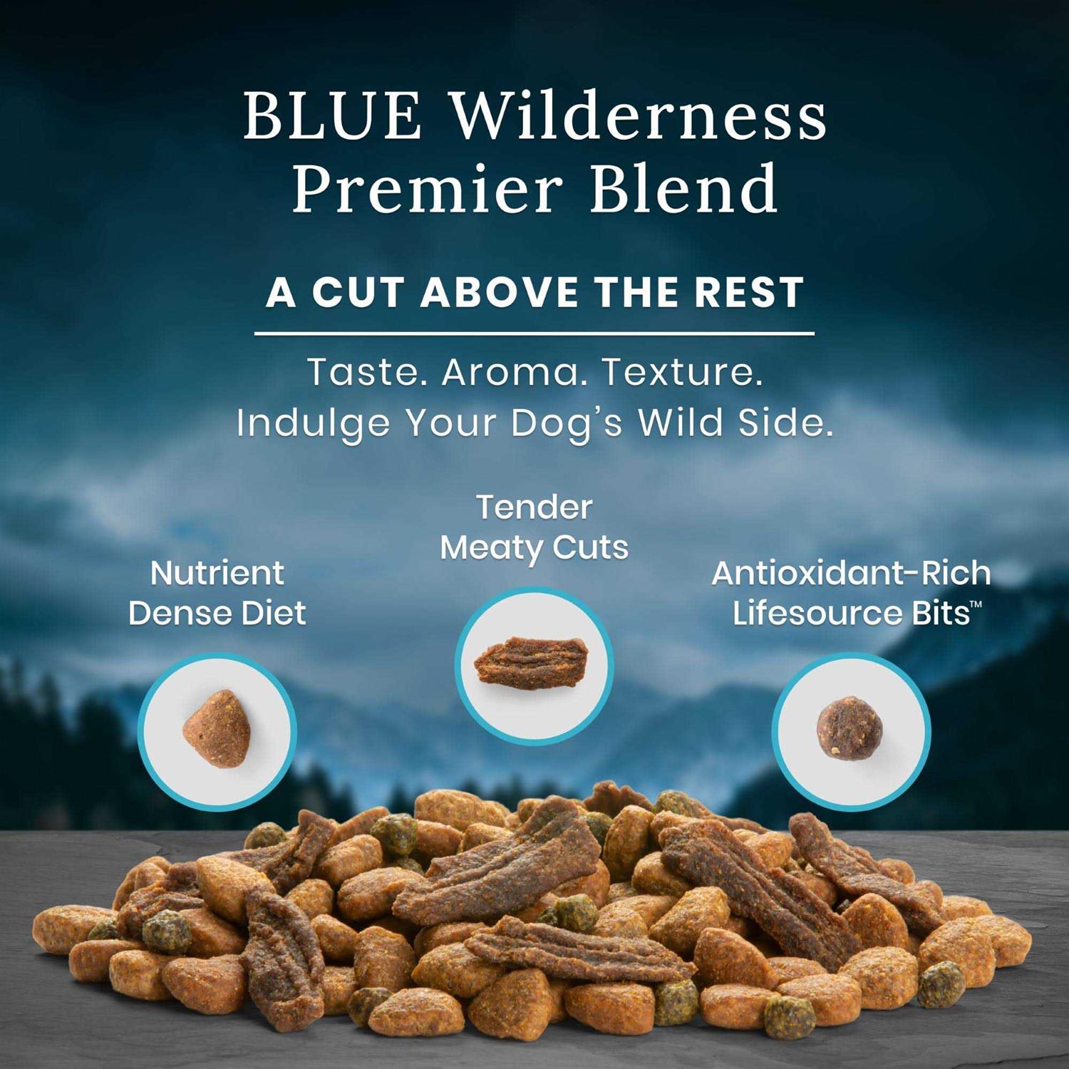 Blue Buffalo Wilderness Chicken Dry Premier Blend Adult Dog Food - Pet Supplies online store