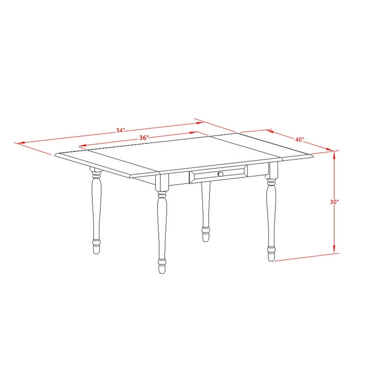 HomeStock Rustic Revival 3 Pc Kitchen Dining Table Set