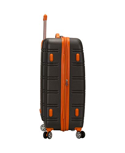 Rockland Melbourne Hardside Expandable Luggage with Spinner Wheels, 2TONEBLUE, 2 Piece (20/28)