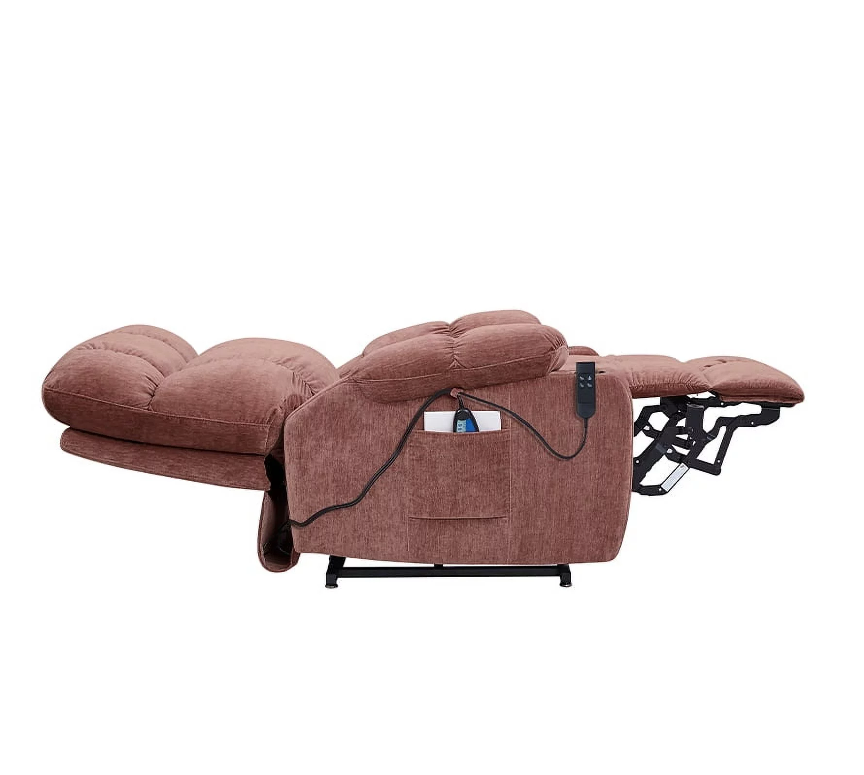 JIELARHUA Dual OKIN Motor Power Lift Recliner Chair for Elderly Infinite Position Lay Flat 180° Recliner with Heat Massage
