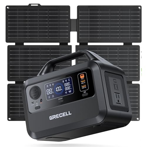 GRECELL Portable Power Station 300W, 230Wh LiFePO4 (LFP) Battery, 1.5hrs Fast Charging, 2 Up to 300W(Peak 600W) AC Outlets