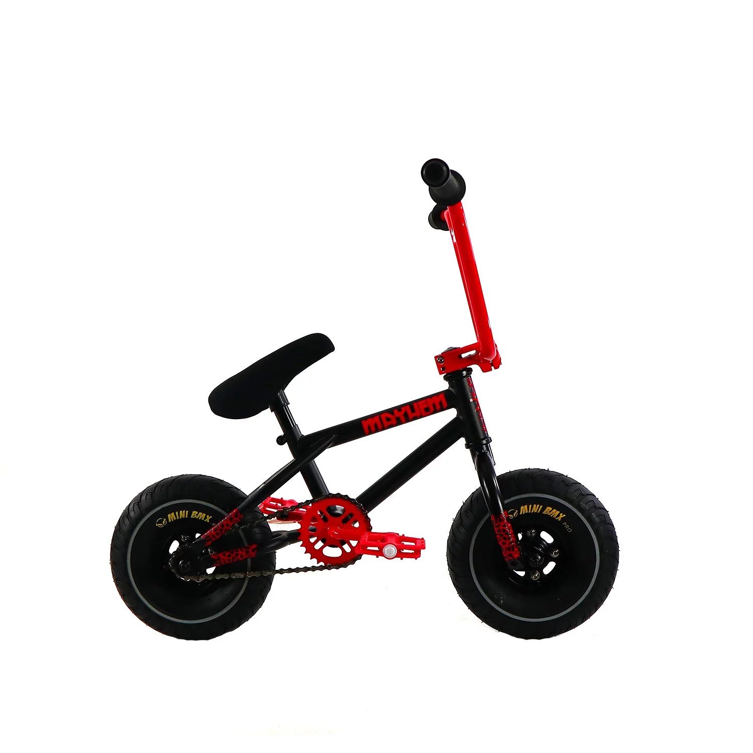 Mayhem Fat Tire Mini BMX RIOT Toxic Green 1 Piece Crank 10 Mini BMX Newest Model Trick Bike