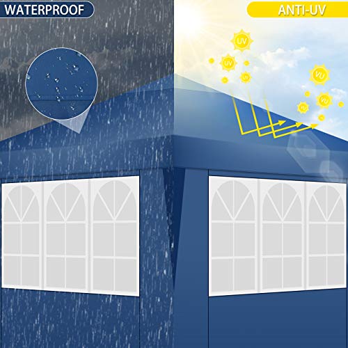 COBIZI Canopy 10x20 Pop Up Canopy Tent with 6 Sidewalls Party Tents for Parties Weddings Backyard Waterproof Canopy Outdoor Commercial Canopy Event