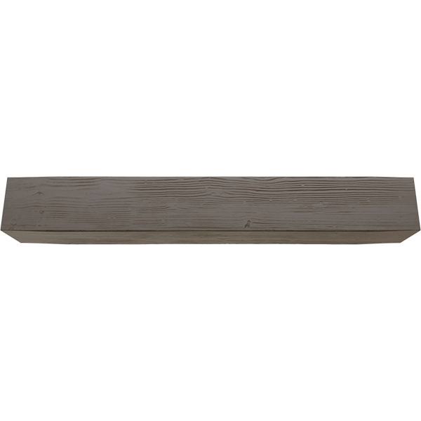 Ekena Millwork BMSD3C0060X060X144HD 6x22W x 6x22H x 12&L 3-Sided (U-beam) Sandblasted Endurathane Faux Wood Ceiling Beam, Natura