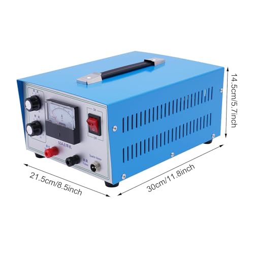 Jewelry Spot Welder, DC 50A 500W Adjustable Jewelry Welder w/ Foot Pedal, 0.02-0.05in Welding Dia. Soldering Machine