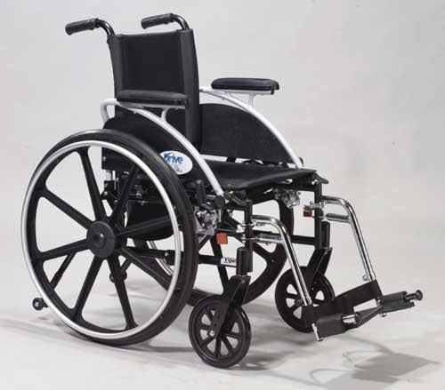Drive Medical Viper Wheelchair with Flip Back Removable Arms Desk Arms