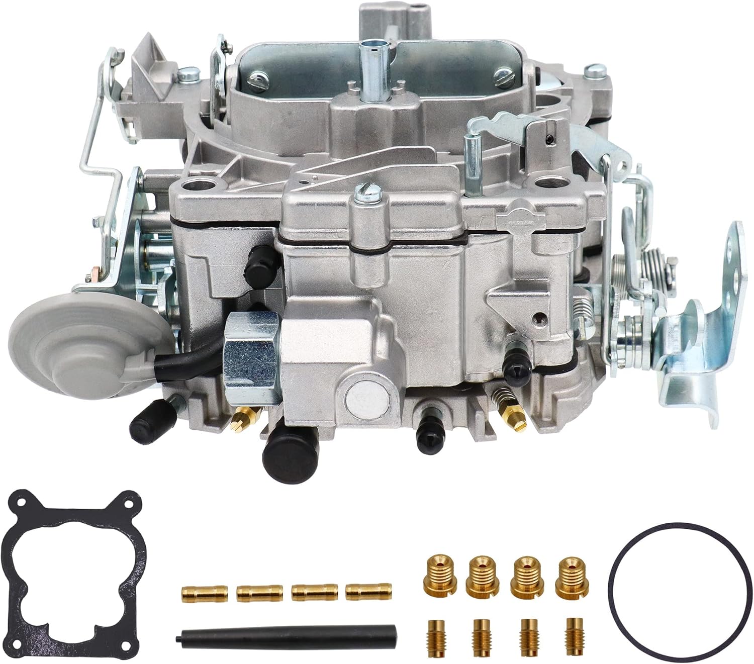 NENKUTEN New Carburetor 4 Barrel for 1901R Rochester Quadrajet 4MV Chevy 1966-1973 Manual Choke 1901-GG 4-BBL, Vacuum Secondary Durable