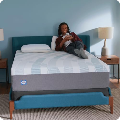 Sealy Dreamlife 12” Hybrid Mattress-in-a-Box, Queen, SealyComfort Gel Memory Foam, SealyResponsive Encased Coils, Surface-Guard Technology