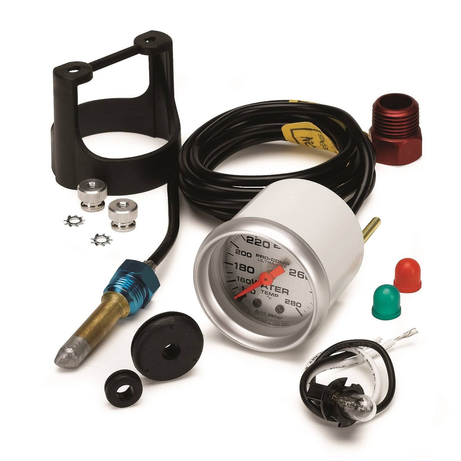 Auto Meter 4331 Ultra Lite Mechanical Water Temperature Gauge
