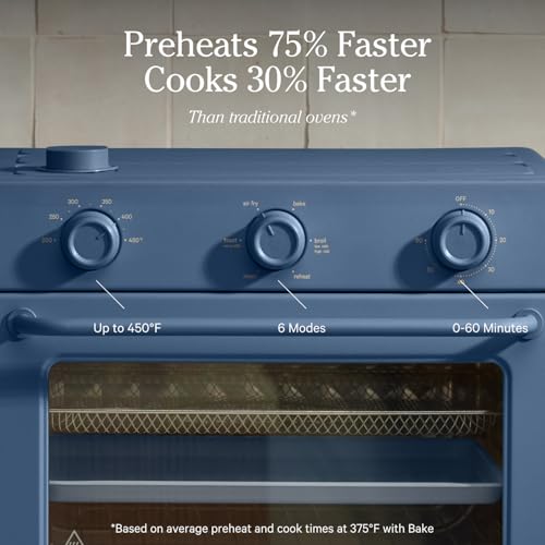 Our Place Wonder Oven | 6-in-1 Air Fryer & Toaster Oven with Steam Infusion | Compact, Countertop Friendly, Fast Preheat, Multifunctional | Air Fry