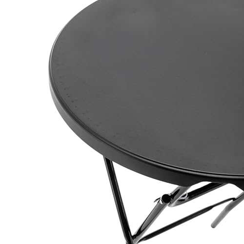 BTEXPERT White 2.63 Foot 32in Round Plastic Bar Height Folding Cocktail Table 330lb Weight Capacity Commercial Portable Banquet Dining Wedding Party