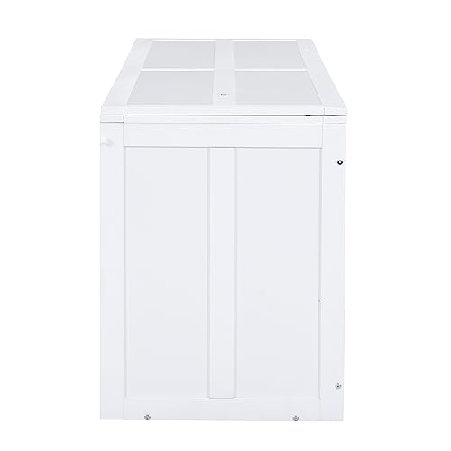 Full Size Murphy Cabinet Wall Bed With Storage and Bookcase Headboard, Solid Wood Cabinet With Shelves and USB Ports, Platform Floor for Home Office