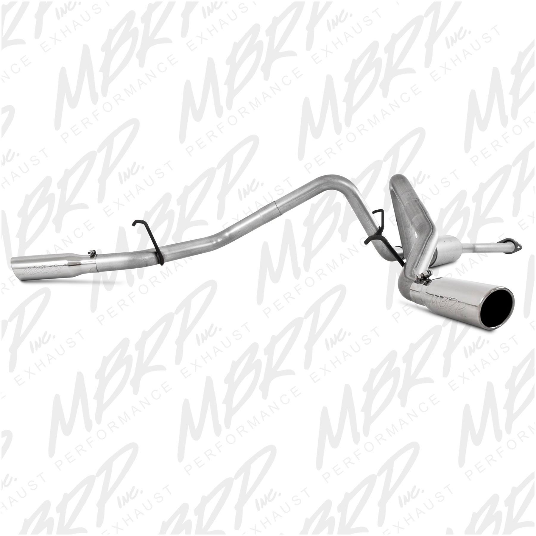2015 Ford F-150 MBRP Installer Series Cat Back Dual Split Side Exit Exhaust System - S5254AL
