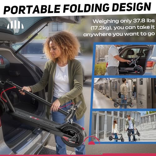 Electric Scooter for Adults – 19MPH, 17-Mile Range, 430W Peak Motor