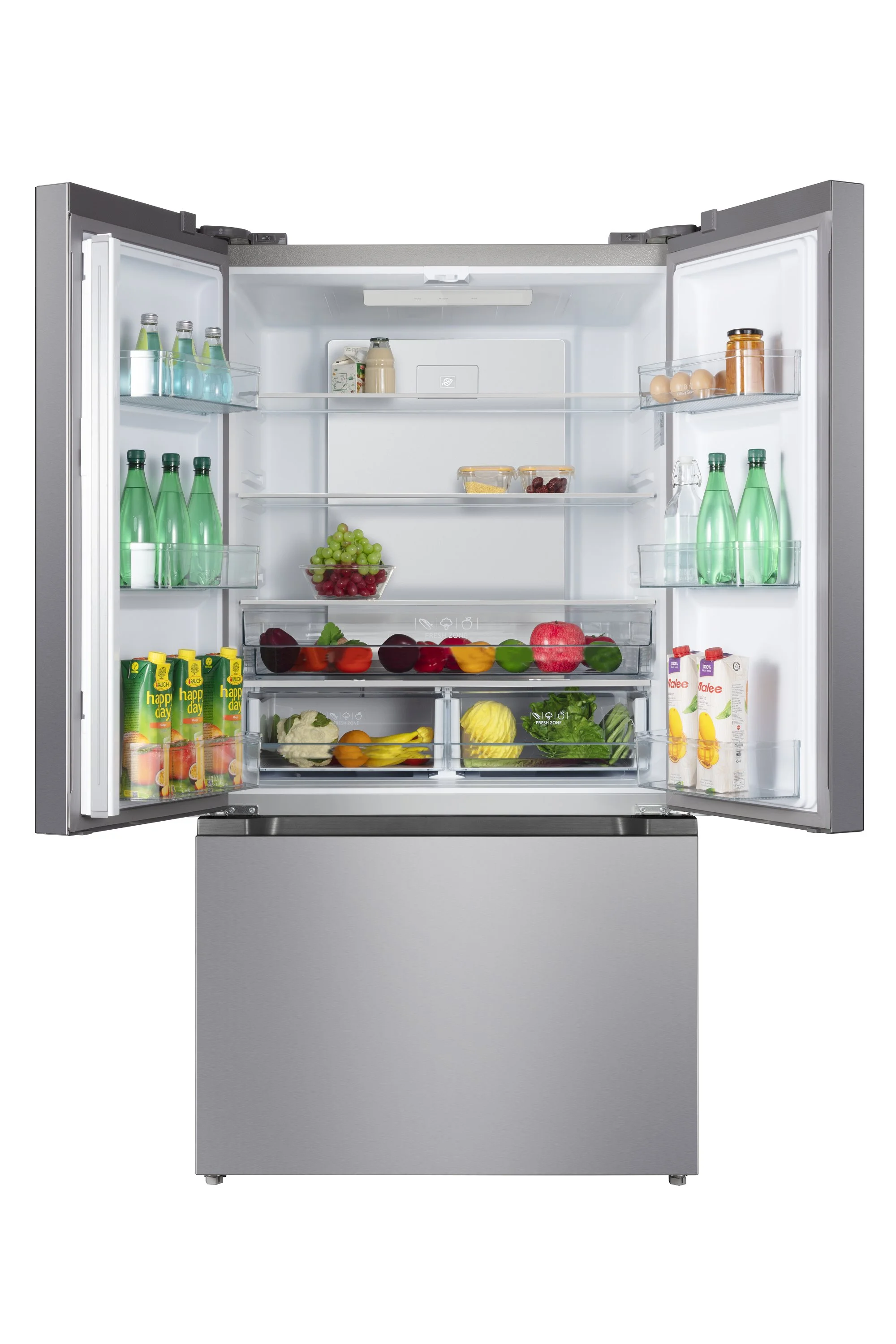 Hamilton Beach, 20.3 Cu. ft. French Door Refrigerator, Platinum Silver, HZ7602 - Radiant Selections