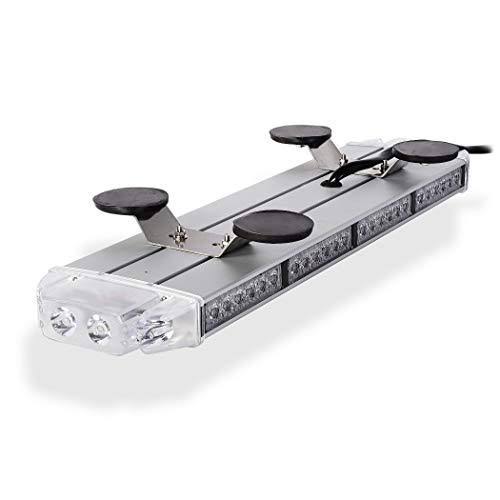 LEDQUSA Condor TIR Emergency 3 Watt Low Profile Magnetic Roof Mount Mini LED Light Bar 23in (Red)