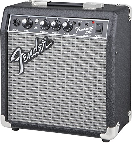 Fender Frontman 10G Guitar Combo Amplifier - Black Bundle with Cable and Austin Bazaar Exclusive 12-Pack Picks