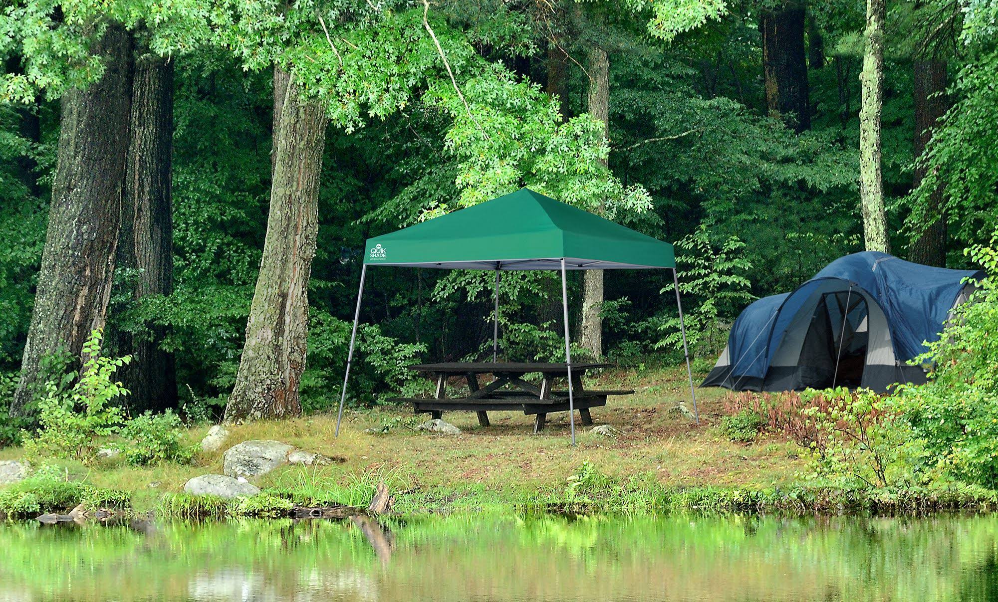 Quik Shade Weekender Elite WE64 10x10 ft Slant Leg Canopy Green
