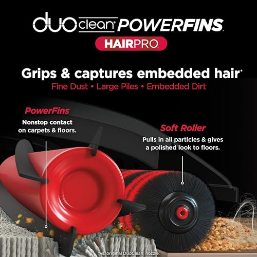 Shark Upright Vacuum, Stratos with DuoClean PowerFins, HairPro, Powered Lift-Away, Self-Cleaning Brushroll, & Odor Neutralizer Technology, Navy