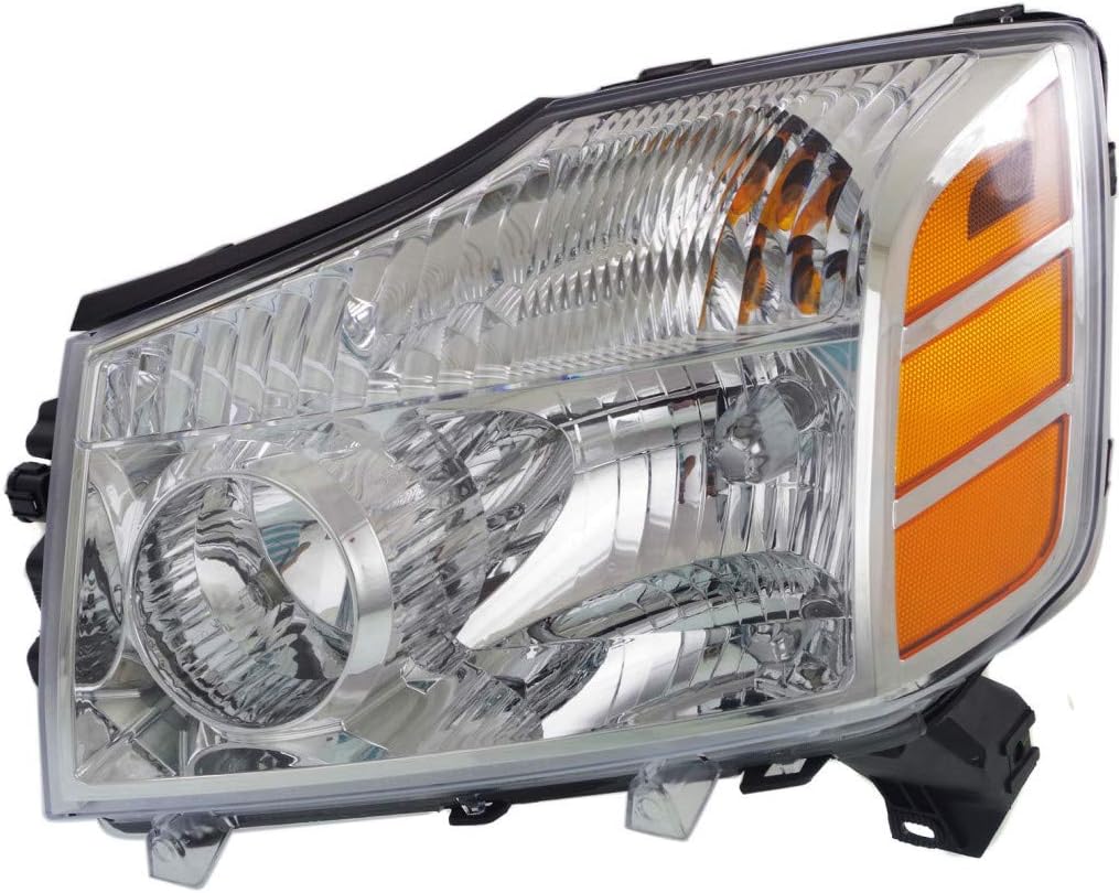For Nissan Armada Headlight Assembly 2004 2005 2006 Pair Driver and Passenger Side CAPA NI2502154C