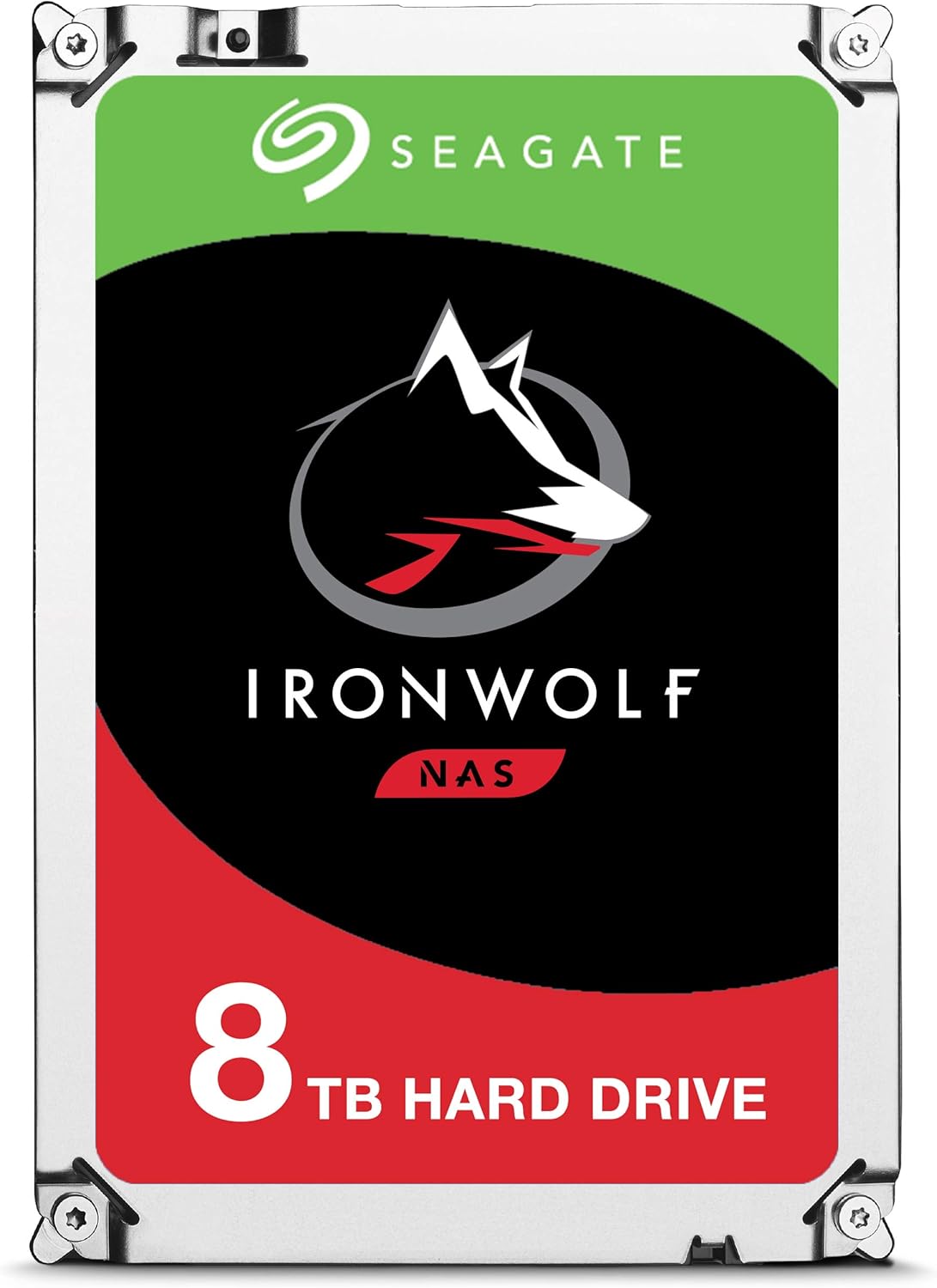 Seagate IronWolf 8Tb NAS Internal Hard Drive HDD – 3.5 Inch SATA 6GB/S 7200 RPM 256MB Cache for Raid Network Attached Storage (ST8000VN0022),Silver