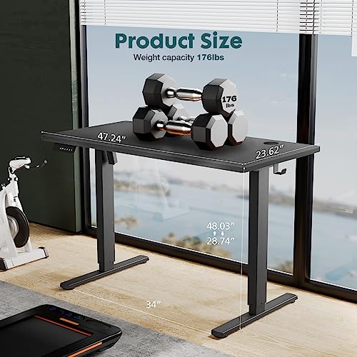 Standing Desk, Adjustable Height Electric Sit Stand Up Down Computer Table