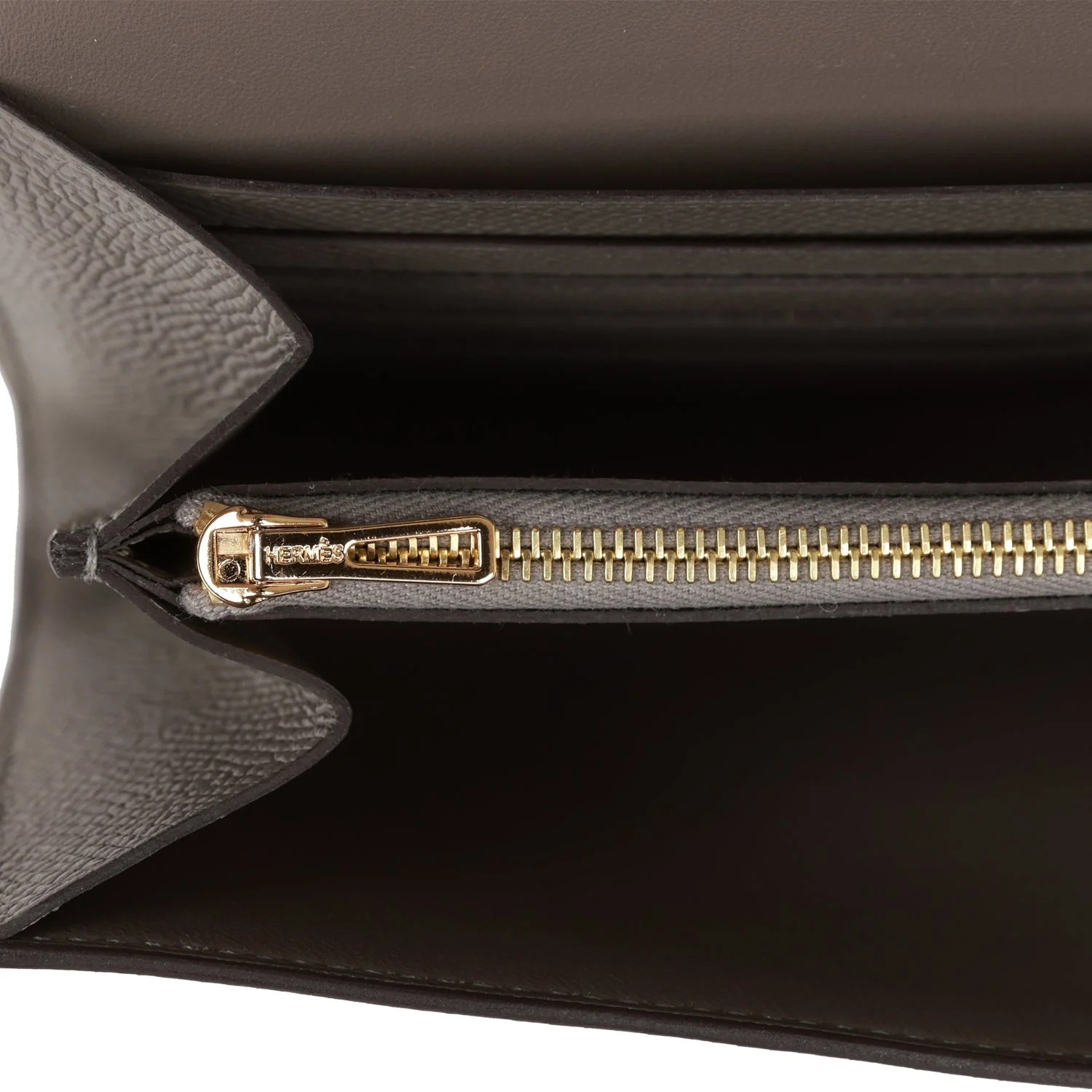 Hermes Constance Wallet To Go Gris Meyer Epsom Gold Hardware