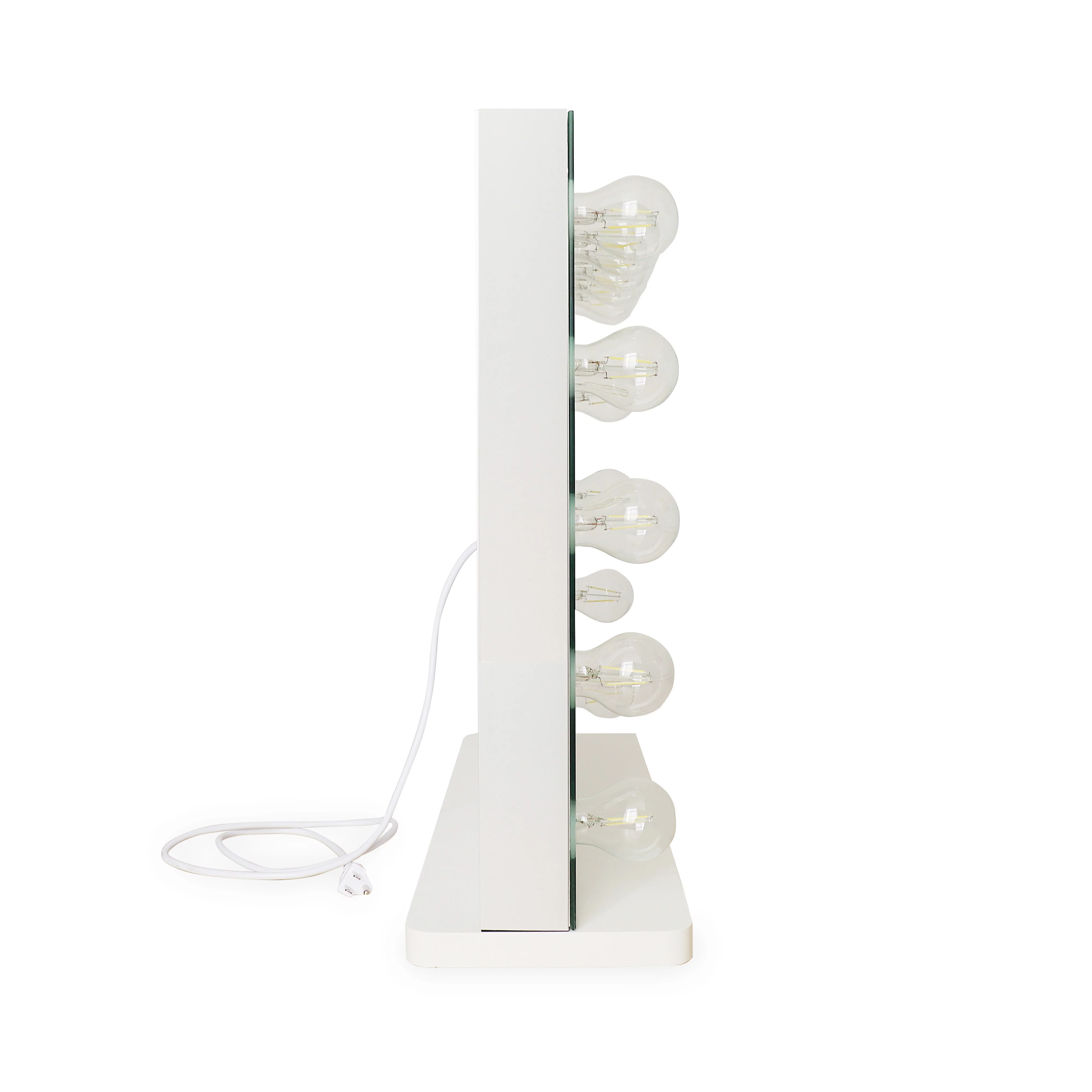 TOV Furniture Lola White Vanity Mirror with Smart Sensor Switch