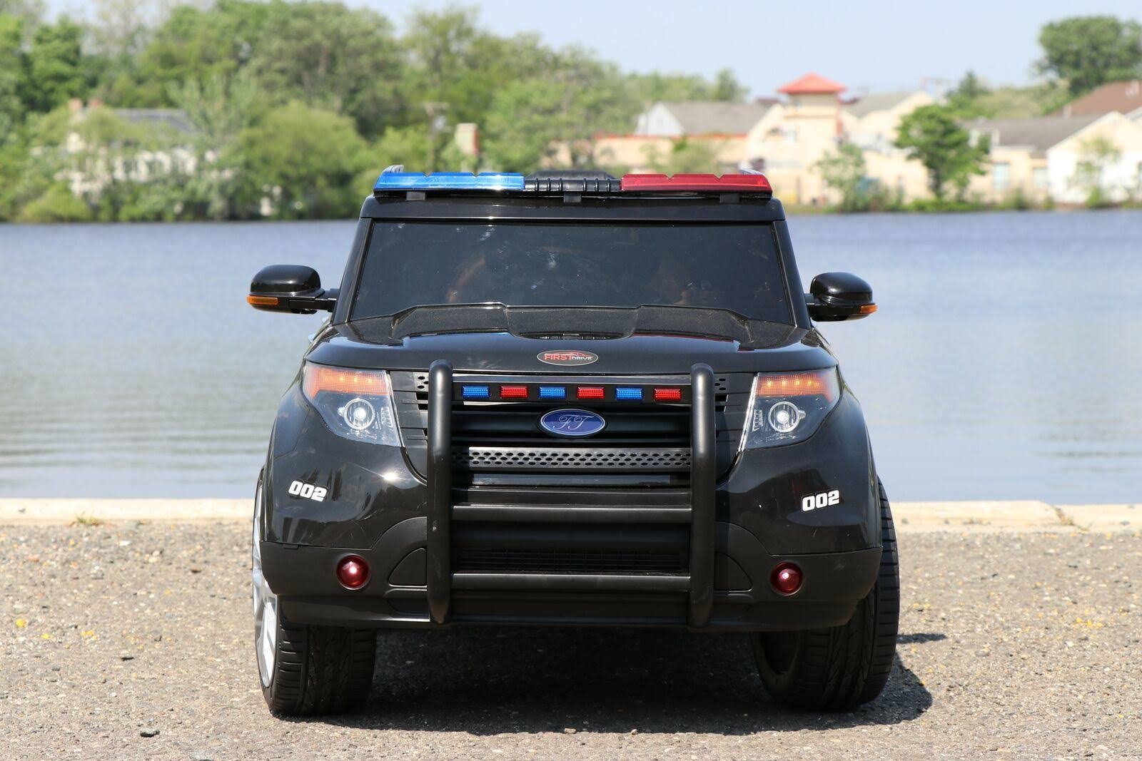 First Drive Police Cop Car SUV 12v-Dual Motor Electric Power Ride on Car with Remote Control