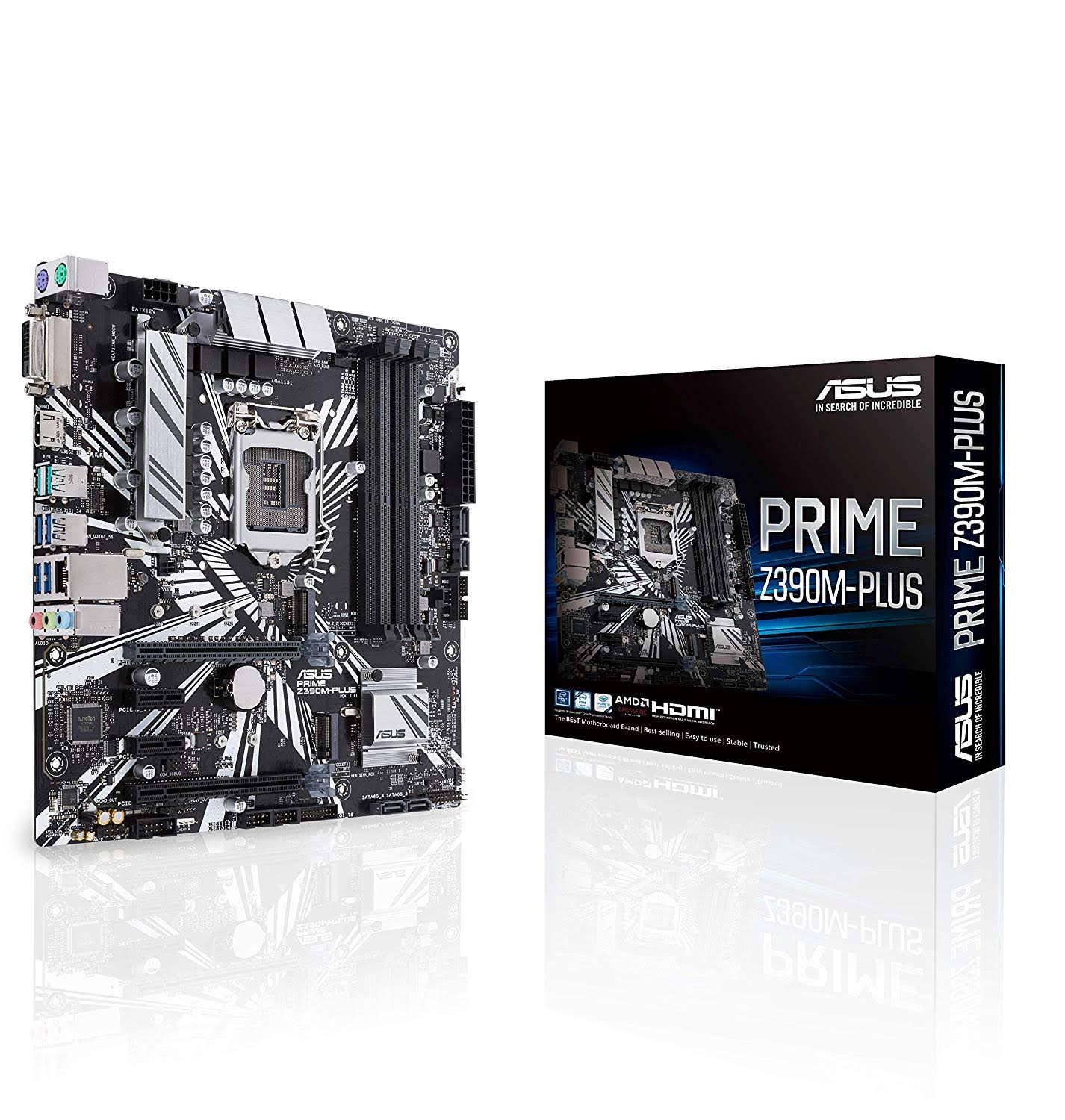 Asus Prime Z390M-PLUS LGA1151 micro-ATX Motherboard
