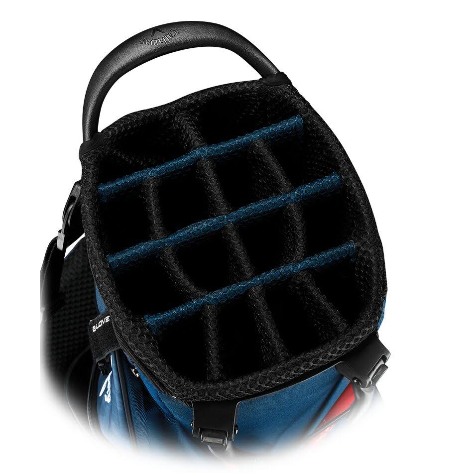 Callaway Fusion 14 Golf Stand Bag Navy CAMO-RED