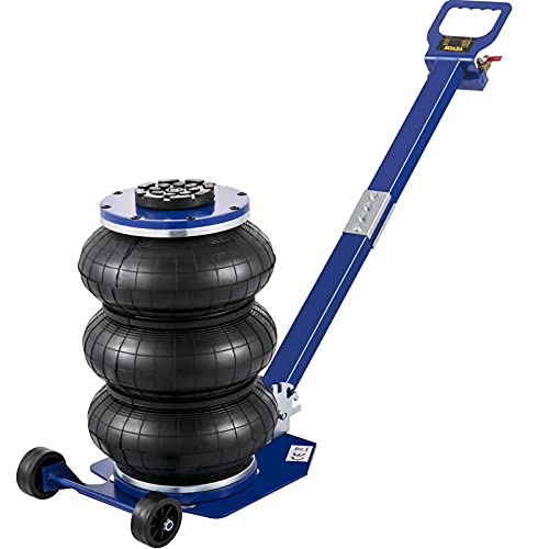 VEVOR Air Jack, 6 Ton/13000 lbs Quadruple Bag Air Jack, Lift up to 26.5", with Heightened Column & Adjustable Handle, Thick Rubber Pad