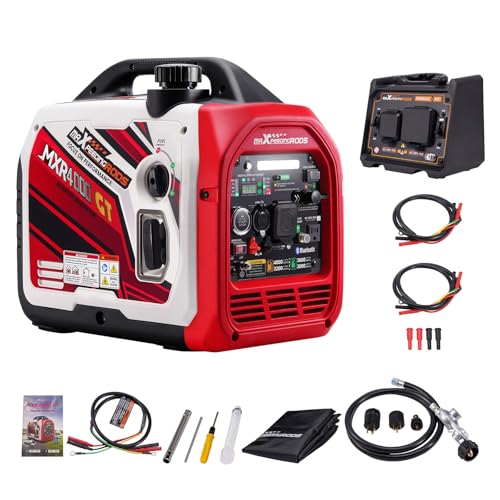 maXpeedingrods 4000 Watt Dual Fuel Inverter Generator with Bluetooth&reg; Control Start, with Generator Parallel Kit with 120V 30A