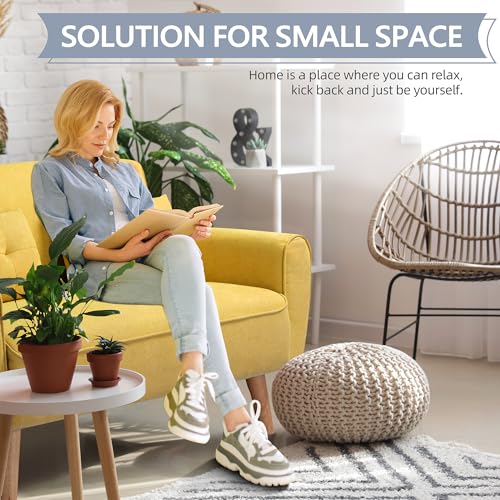 Shintenchi 47" Modern Linen Loveseat Sofa with 2 Pillows - Dark Grey | Compact, Stylish & Comfortable for Apartments, Studios & Small Spaces