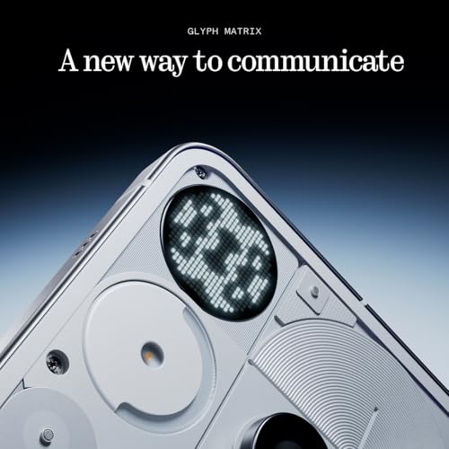 Nothing Phone (3) Cell Phone, 2025 New 5G Unlocked Phones 512GB, Android 15, Snapdragon 8s Gen4