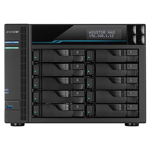Asustor Lockerstor 4 Gen2 - AS6704T | 4-Bay NAS, Quad-Core 2.0GHz Processor, 4 M.2 NVMe Slots (PCIe 3.0), Dual 2.5GbE, Expandable to 10GbE