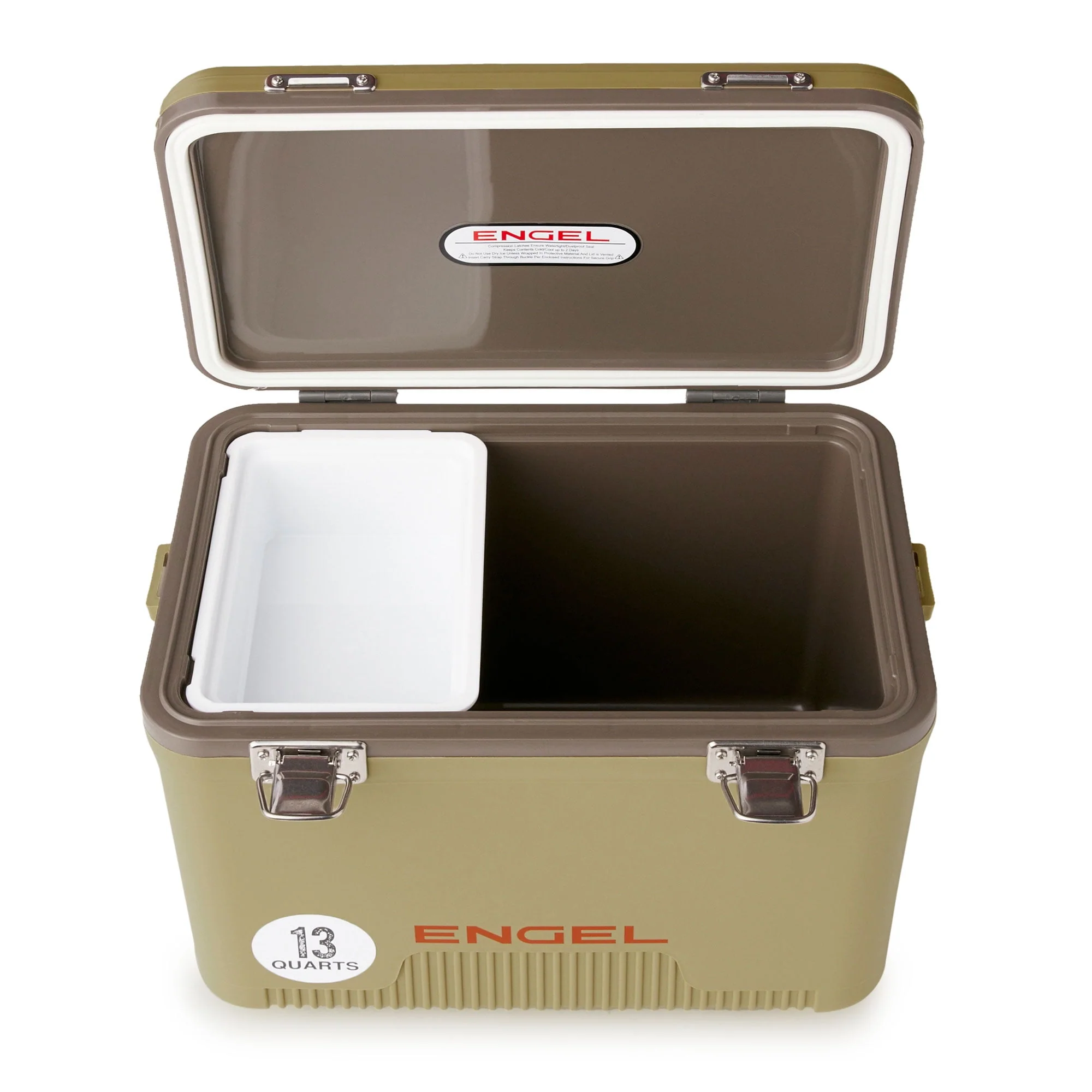 ENGEL 13 Quart 18 Can Leak Proof Odor Resistant Insulated Cooler Drybox, Seafoam