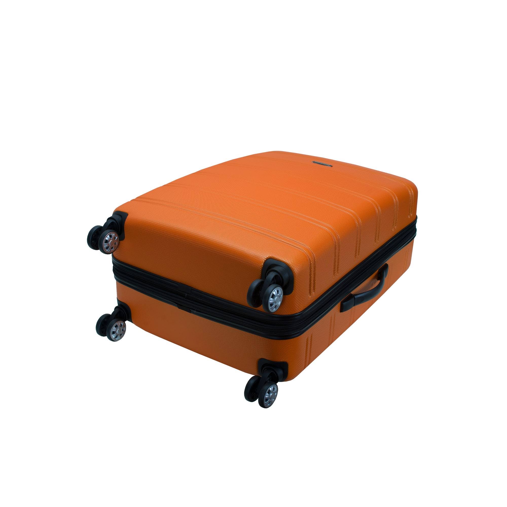 Rockland Orange 28 in Expandable ABS Dual Wheel Spinner