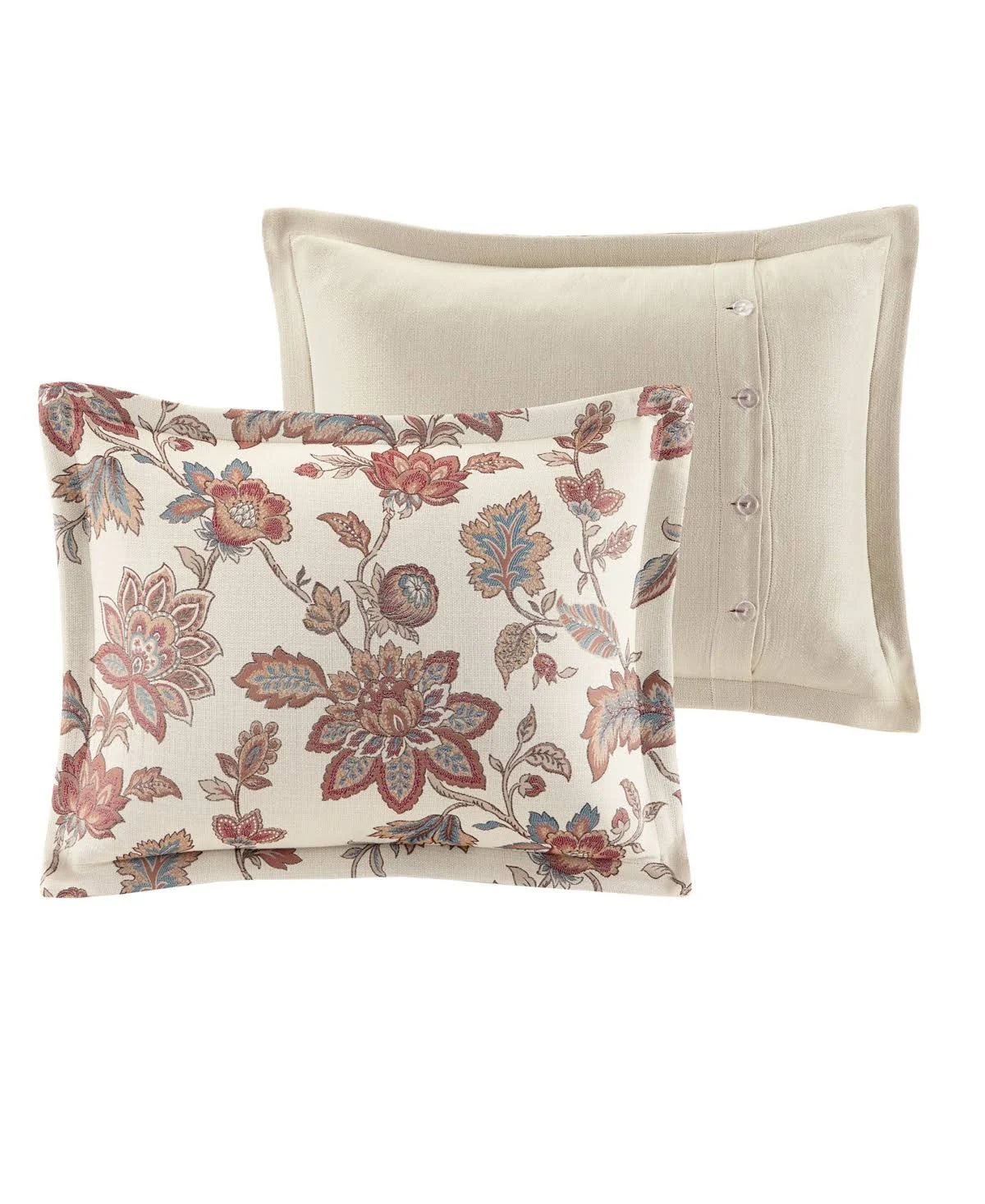Madison Park Signature - Wentworth Jacquard Comforter Bedding Set - Red - King