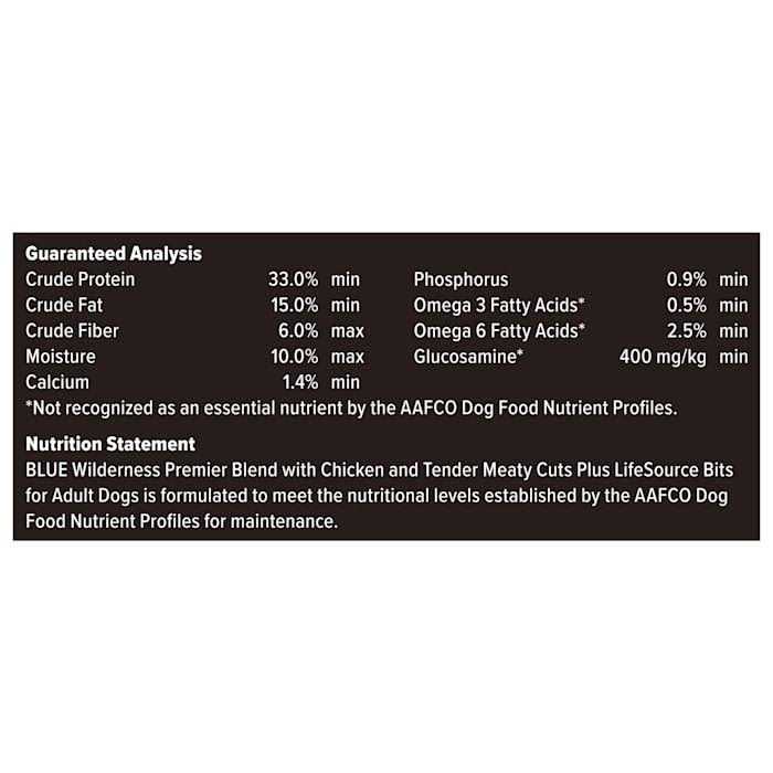 Blue Buffalo Wilderness Chicken Dry Premier Blend Adult Dog Food - Pet Supplies online store